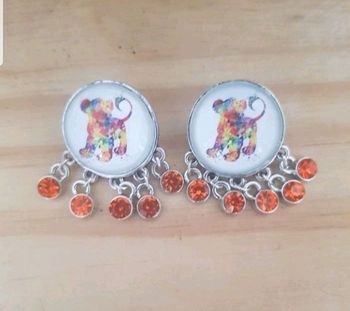 Boucles d'oreilles roi lion