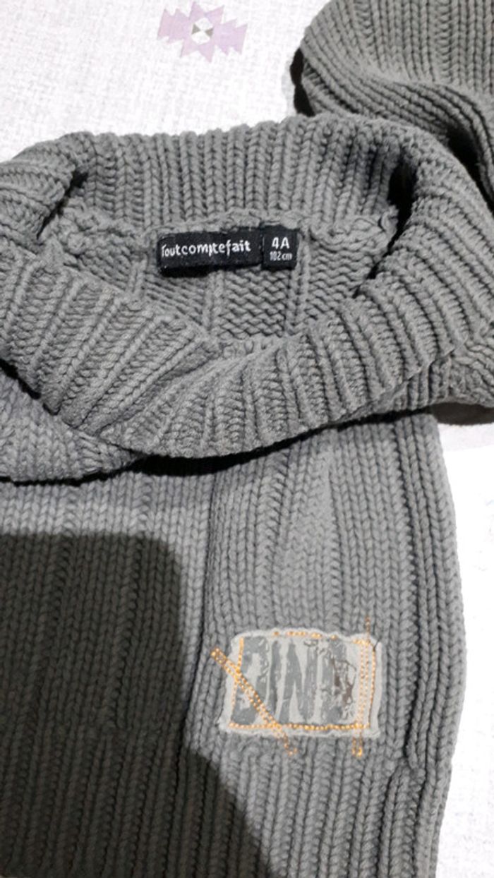 Pull gris - photo numéro 5