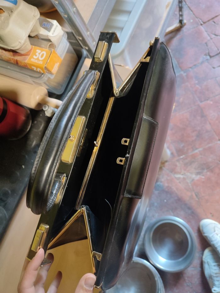 Sac a main cuir noir - photo numéro 2