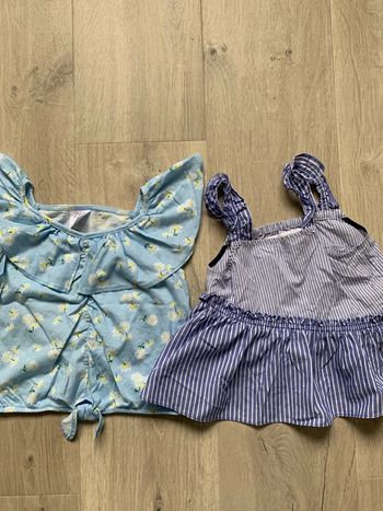 Lot de 2 blouses- Zara kids - 5 ans neuve sans étiquette
