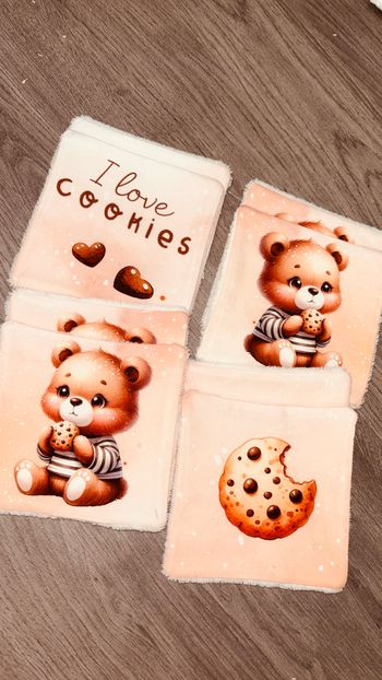 lot de 8 débarbouillettes