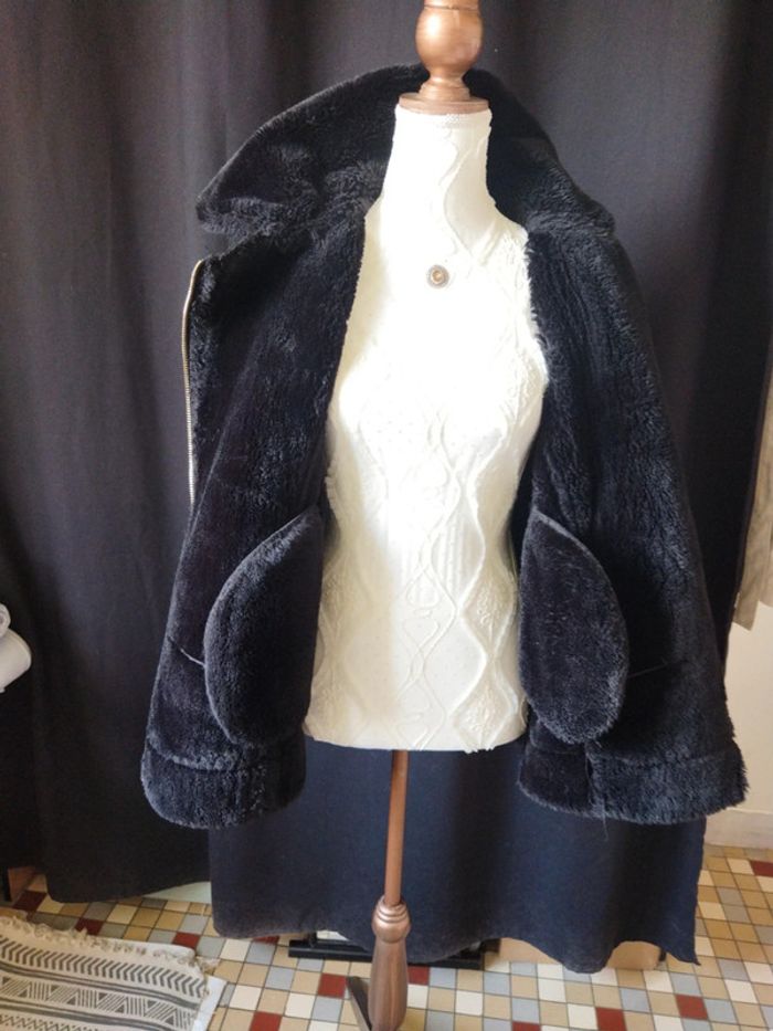 #aline11052405 blouson en daim fourrure a l intérieur - photo numéro 2