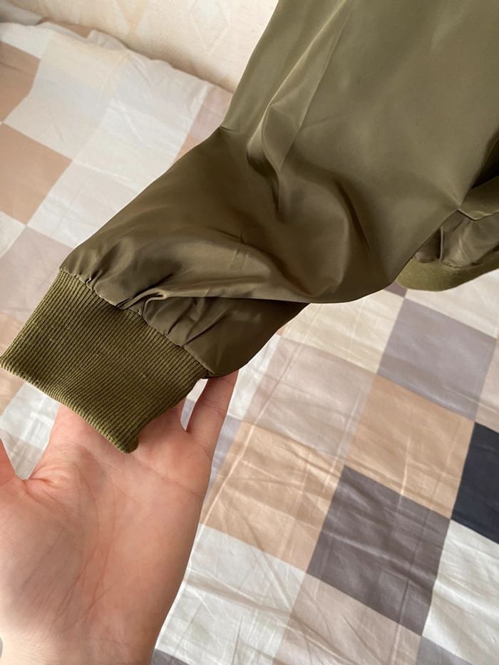 Superbe belle veste bomber  kaki E.Diva taille M - photo numéro 7