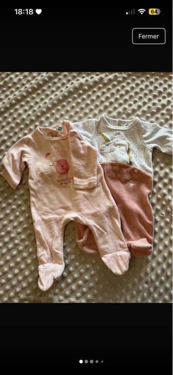 Lot pyjama 1 mois