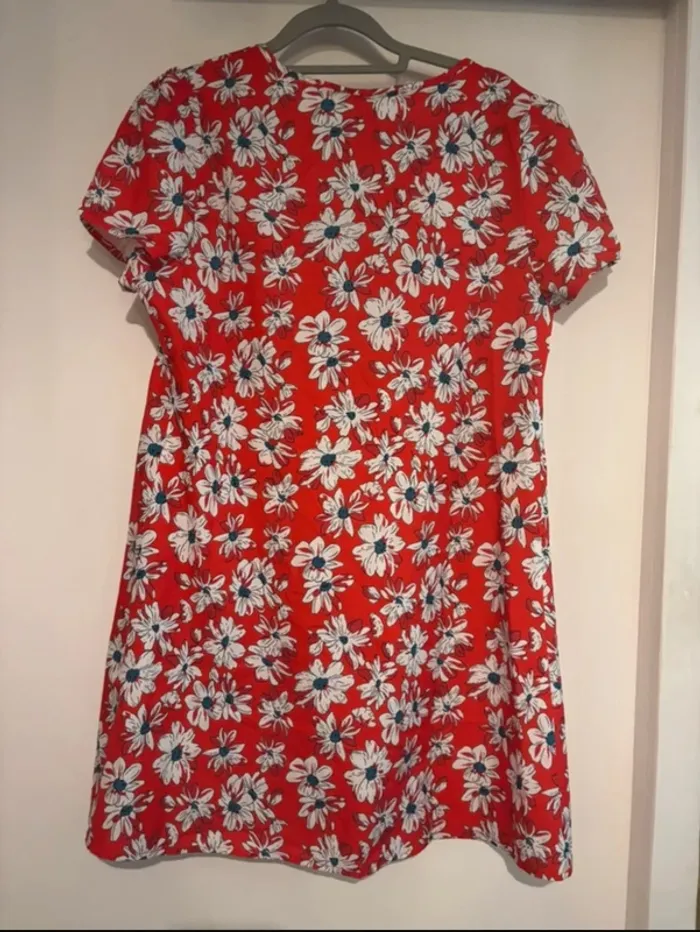 Robe rouge fleurie – Noracora – Taille S – Neuve avec étiquette - photo numéro 6