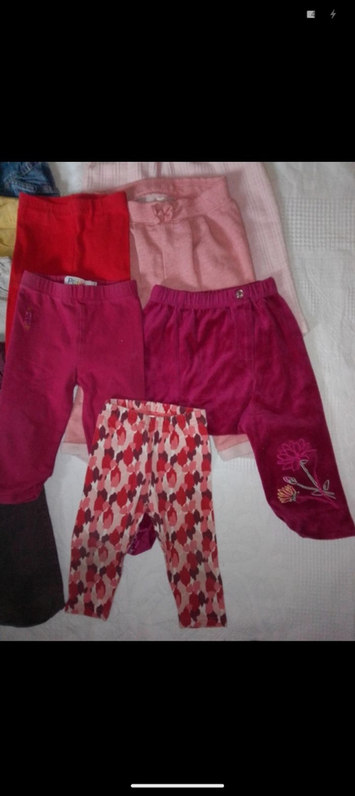 Lot 11 pantalon fille 12 mois - photo numéro 4