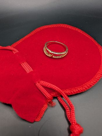 Bague 💍 Titane, Style Double Anneau Torsadé avec Détail Central neuve