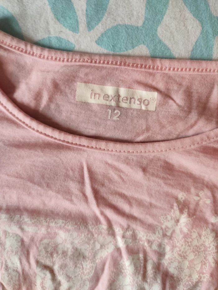 T-shirt manches longues rose - photo numéro 4