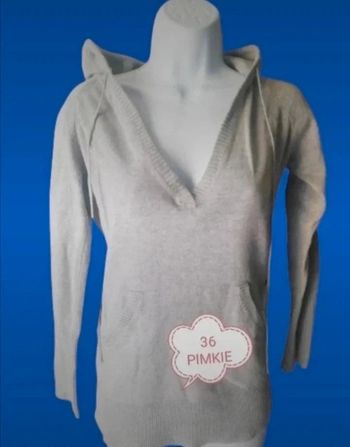 Pull long capuche femme.36.