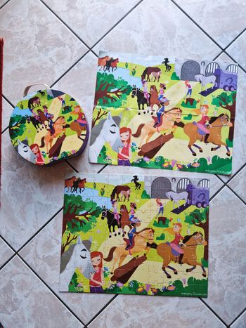 Puzzle équitation Janod 100 pièces
