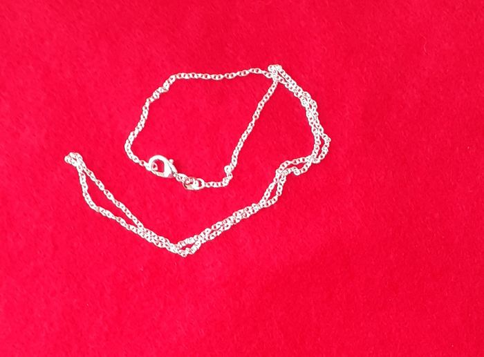 collier chaine fine en argent 925 longueur 50 cm - photo numéro 3