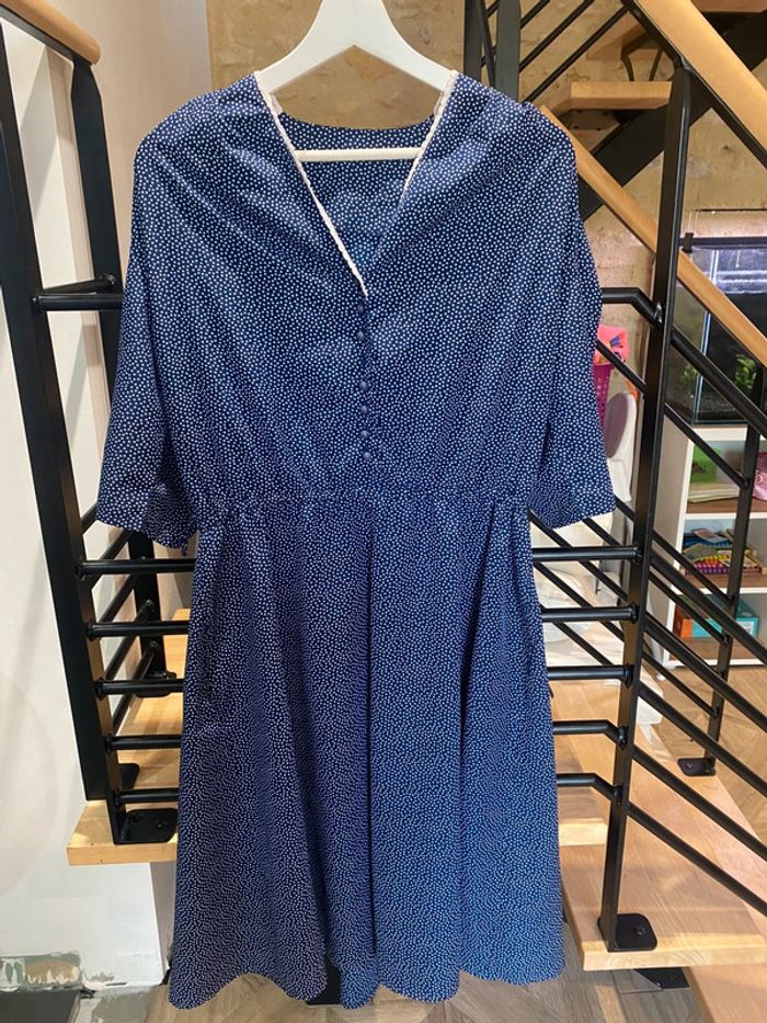 Robe vintage à pois