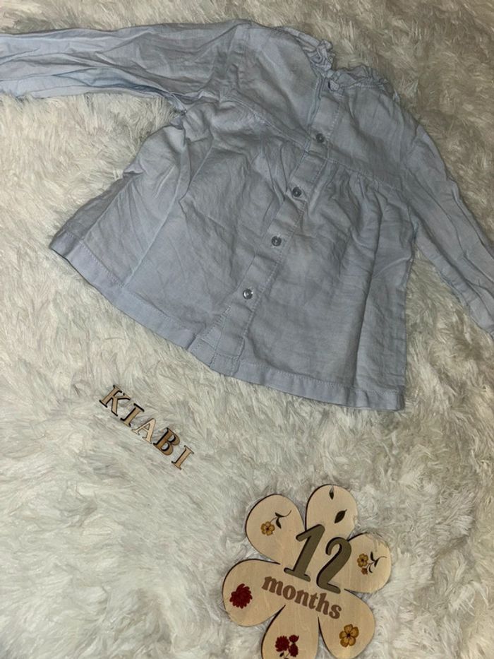 Chemise bleu à manches longues - photo numéro 4