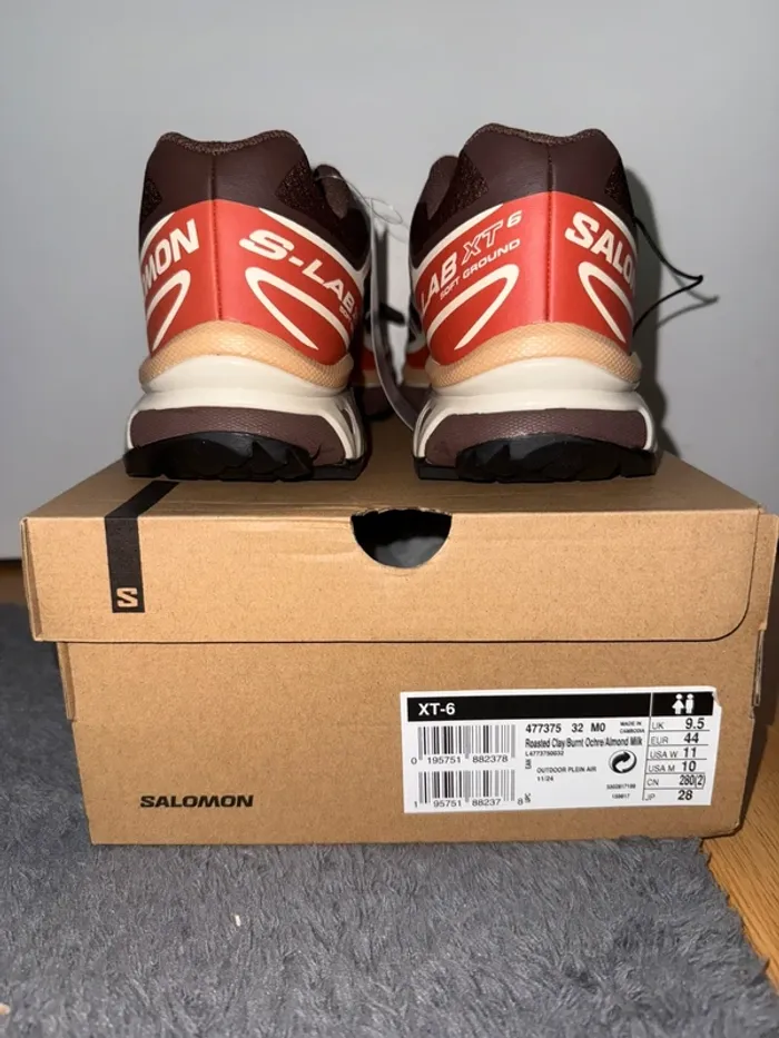 Salomon XT-6 Marron, Beige Rosted Clay / Burnt Ochre / Almond milk - photo numéro 4