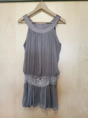 longue tunique en voilage 