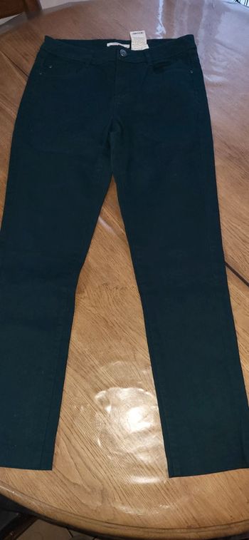 Pantalon vert foncé camaïeu 38