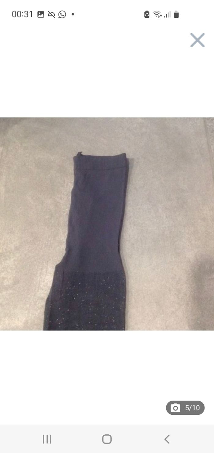 Collants fins pailletés gris anthracite fille 31-34 - photo numéro 7