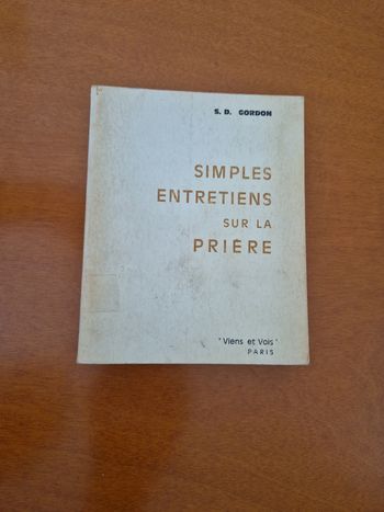Livre religion simple entretiens sur la prière