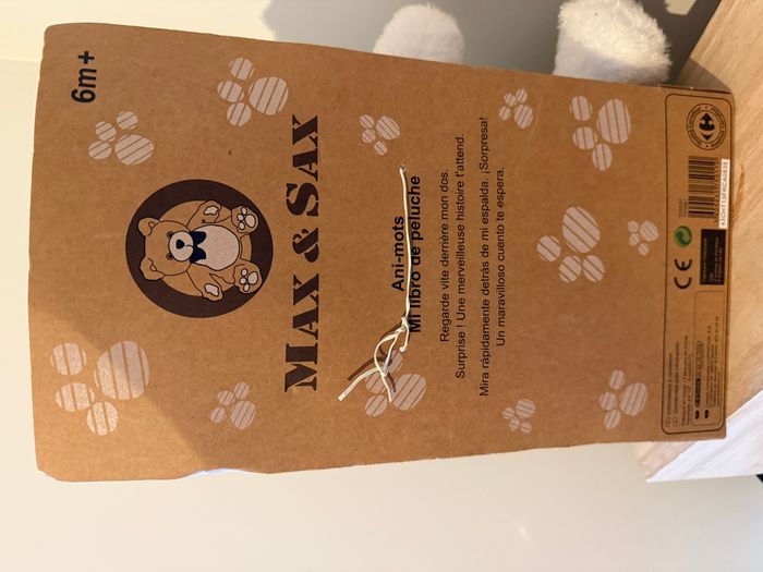 max & sax peluche ours livre - photo numéro 3