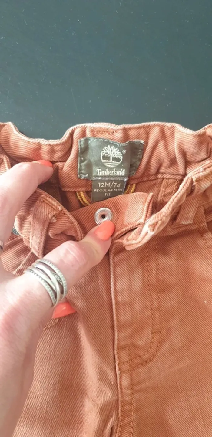 Pantalon jean Timberland 12 mois - photo numéro 3