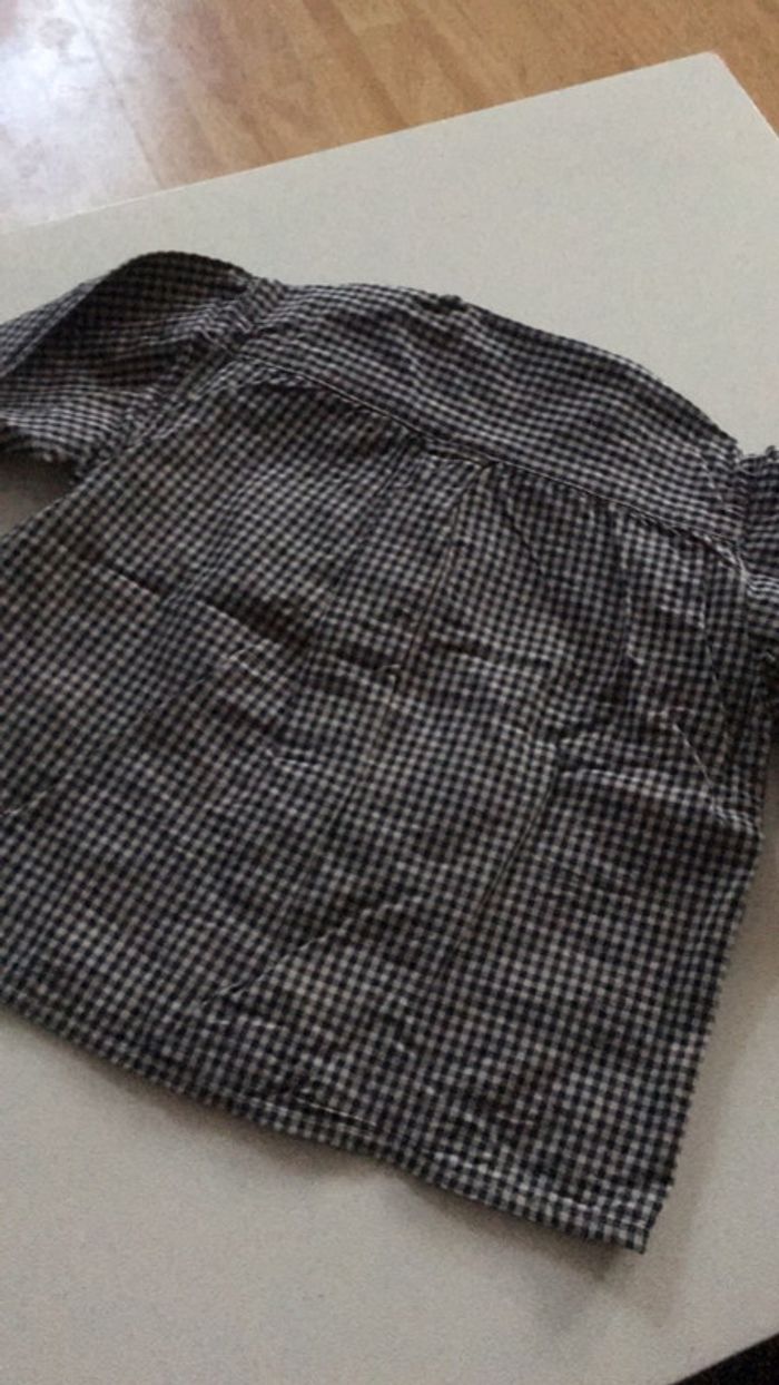 Chemise à petits carreaux blanc et bleu - photo numéro 4