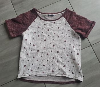 Tee-shirt epais fleurs perles Bonobo Taille M 