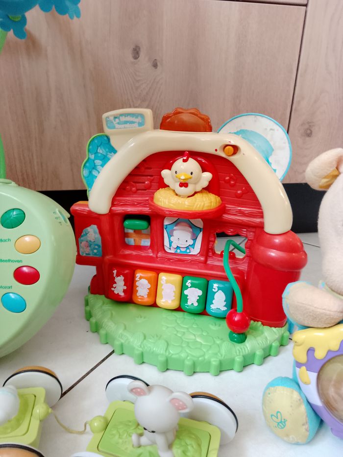 lot jouets d'éveil winnie veilleuse de nuit sophie la girafe ect - photo numéro 4