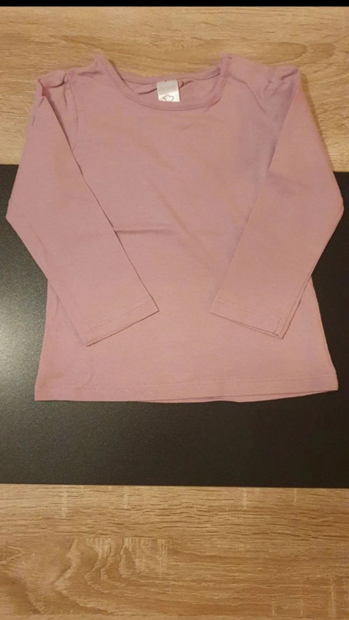 Lot de 2 tee-shirts manches longues 80 cm - photo numéro 3