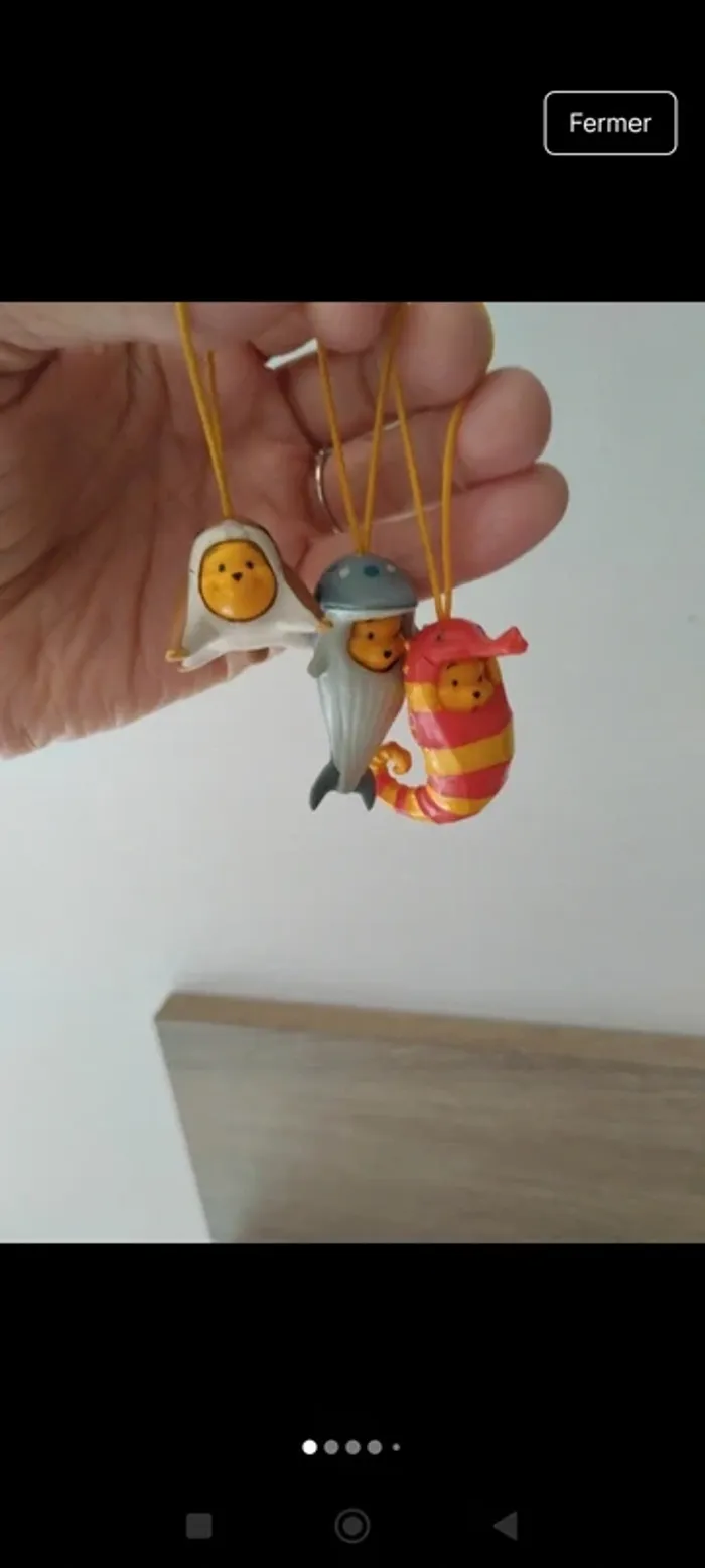 Lot de 3 figurines Winnie vintage