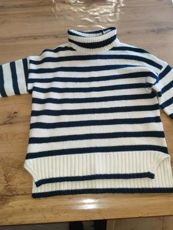 Pull col roulé Abercrombie & Fitch blanc - Taille XXS, le cocon de douceur pour l'hiver !