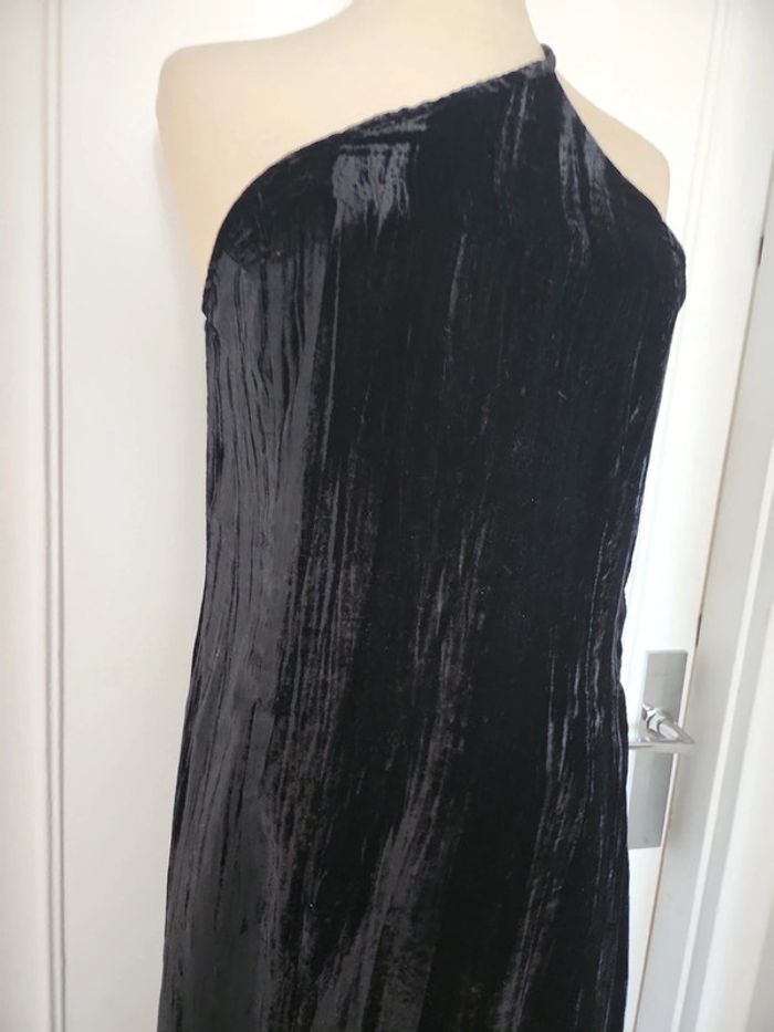 Robe longue velours Mango - photo numéro 4