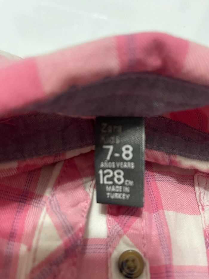 Chemise à carreaux fille - photo numéro 2