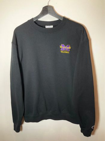 Sweat universitaire à col rond noir pour homme Champion Mustangs Volleyball taille M 263