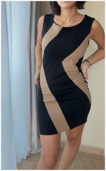 Robe La Fée Maraboutee noire et beige 38