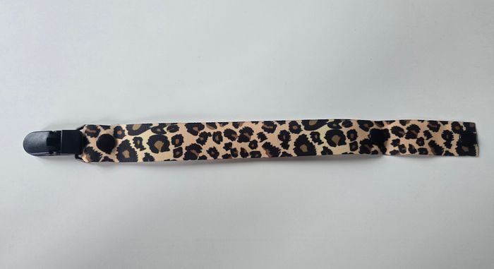 Attache tétine ruban motifs Léopard 🐆 - photo numéro 2