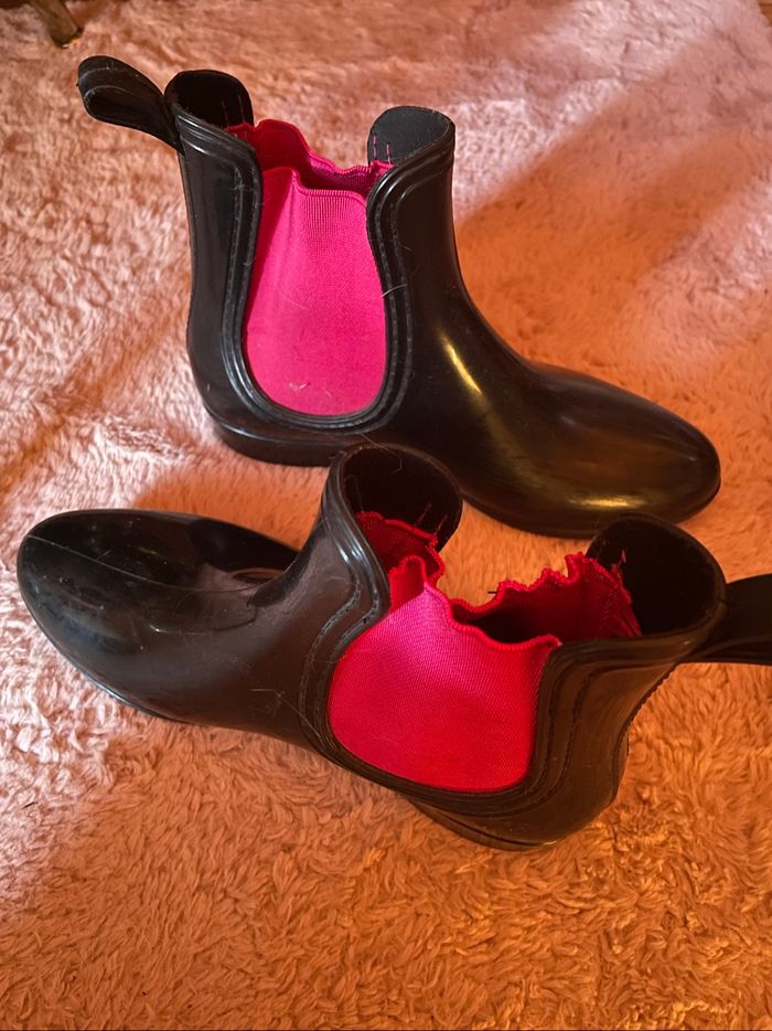Bottines noires et rose - photo numéro 4