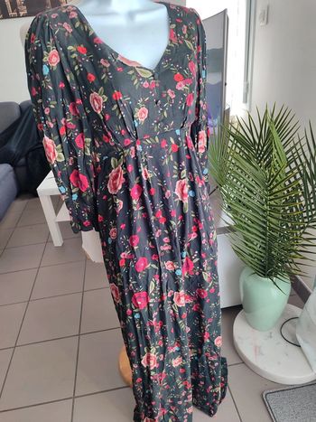 Robe longue fleurie