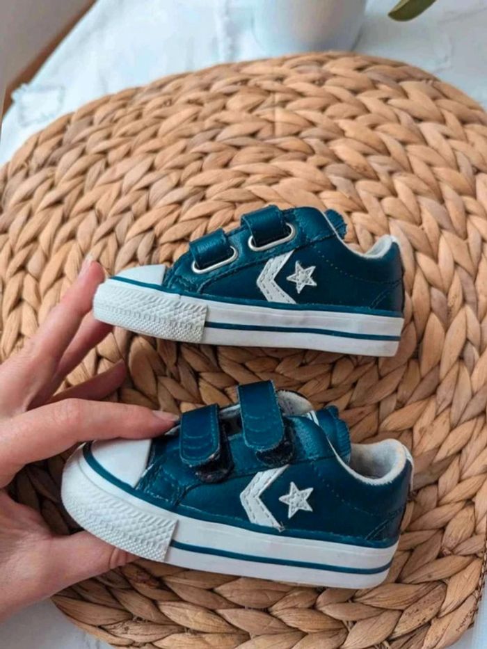 Basket scratch Converse basses cuir 20 - photo numéro 5