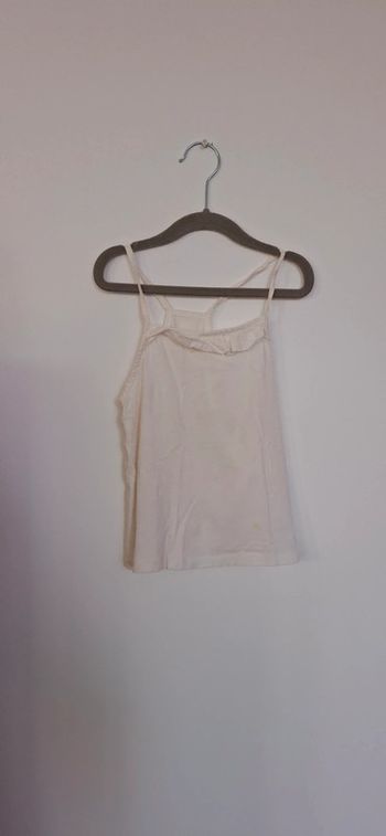 Débardeur blanc Mango Kids – Taille 6/7 ans 🌞