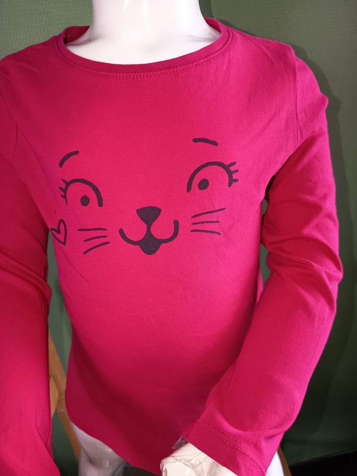 Haut manches longues fuchsia - photo numéro 2