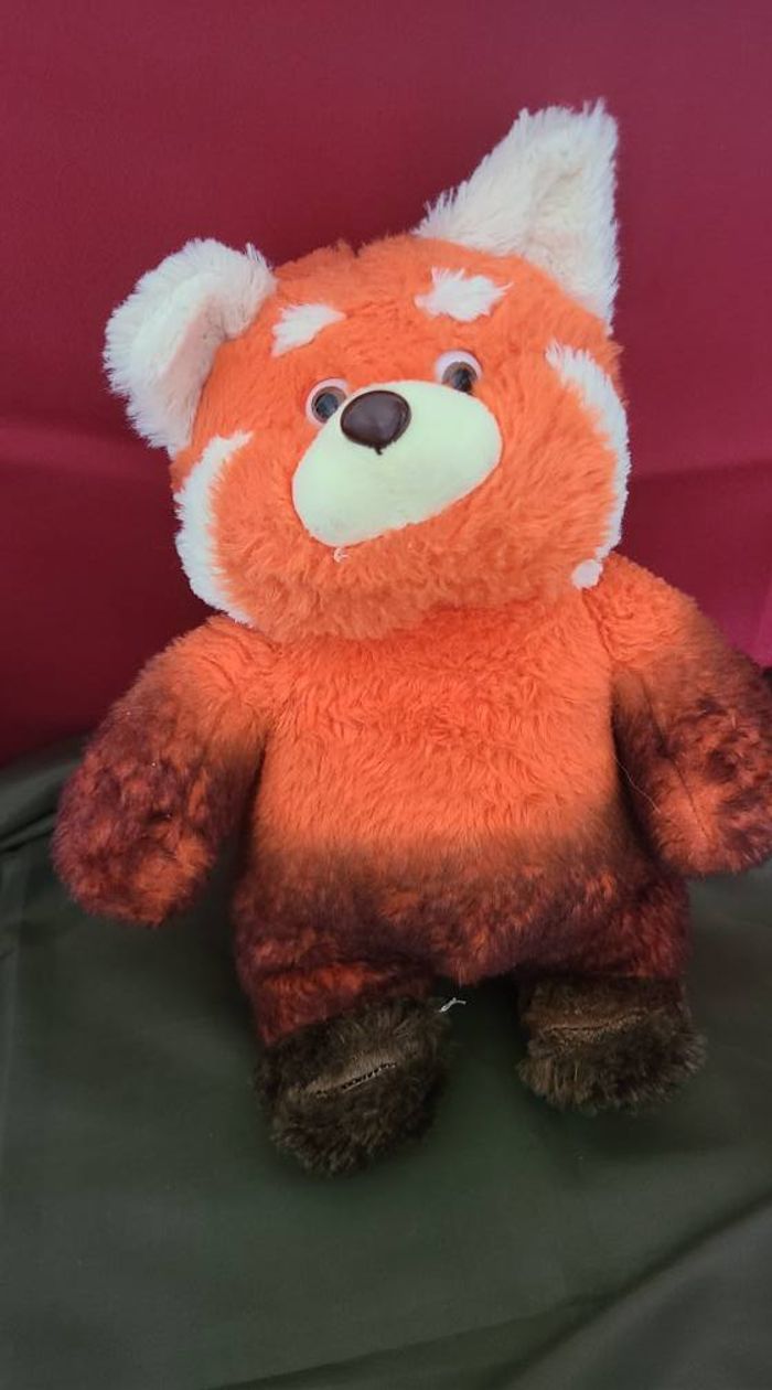 Peluche panda rouge debout, dessin animé, - photo numéro 3