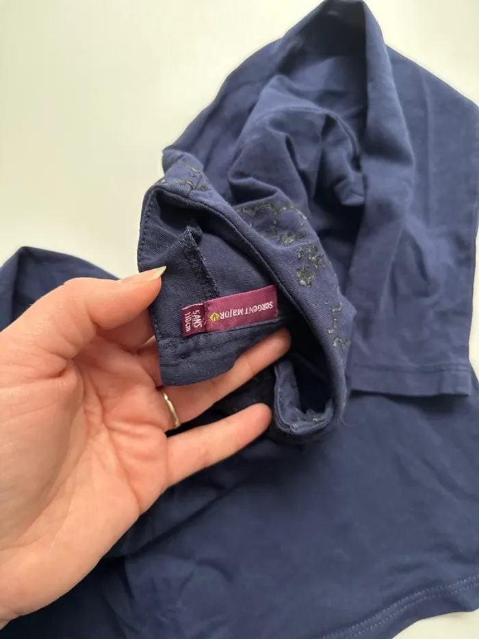 Tee shirt bleu marine - photo numéro 3