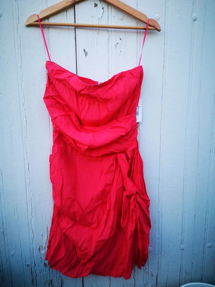 Robe bustier corail NAF NAF neuve - photo numéro 3