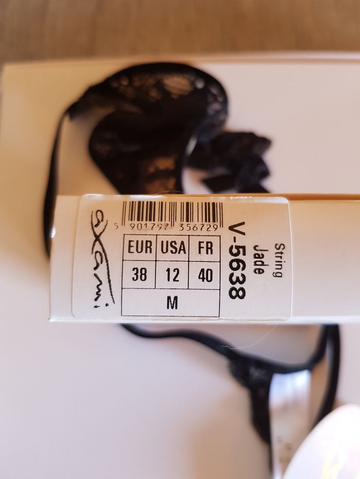 Axami string jade noir neuf étiquette t 38 - photo numéro 4