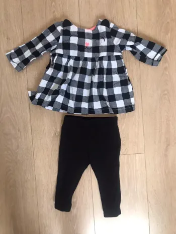 Ensemble 2 pièces blouse et legging 6 mois