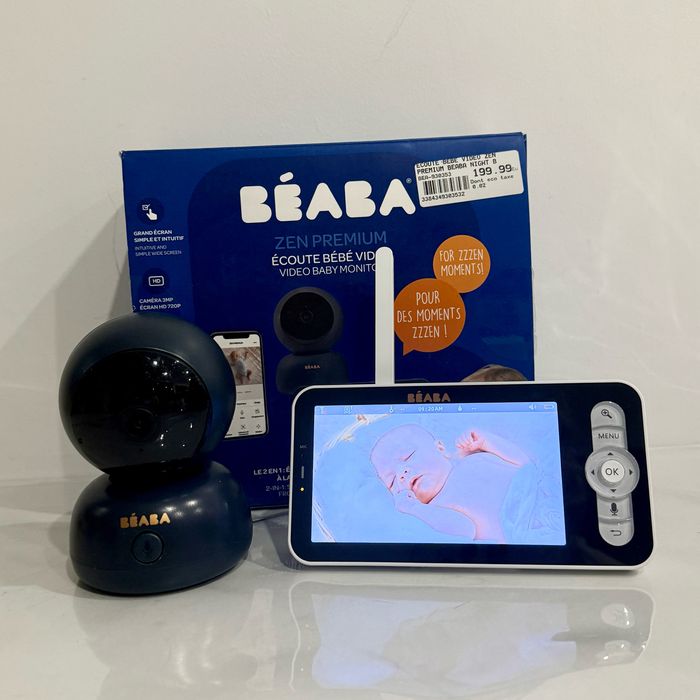 BÉABA Babyphone écoute-bébé Vidéo Zen Premium night blue. - photo numéro 3