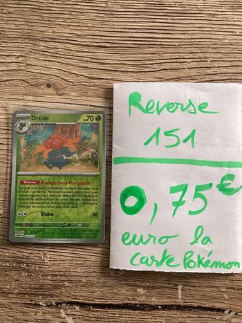 carte Pokémon ortide reverse 044/165 EV3.5 collection 151 FR neuf sortie de booster