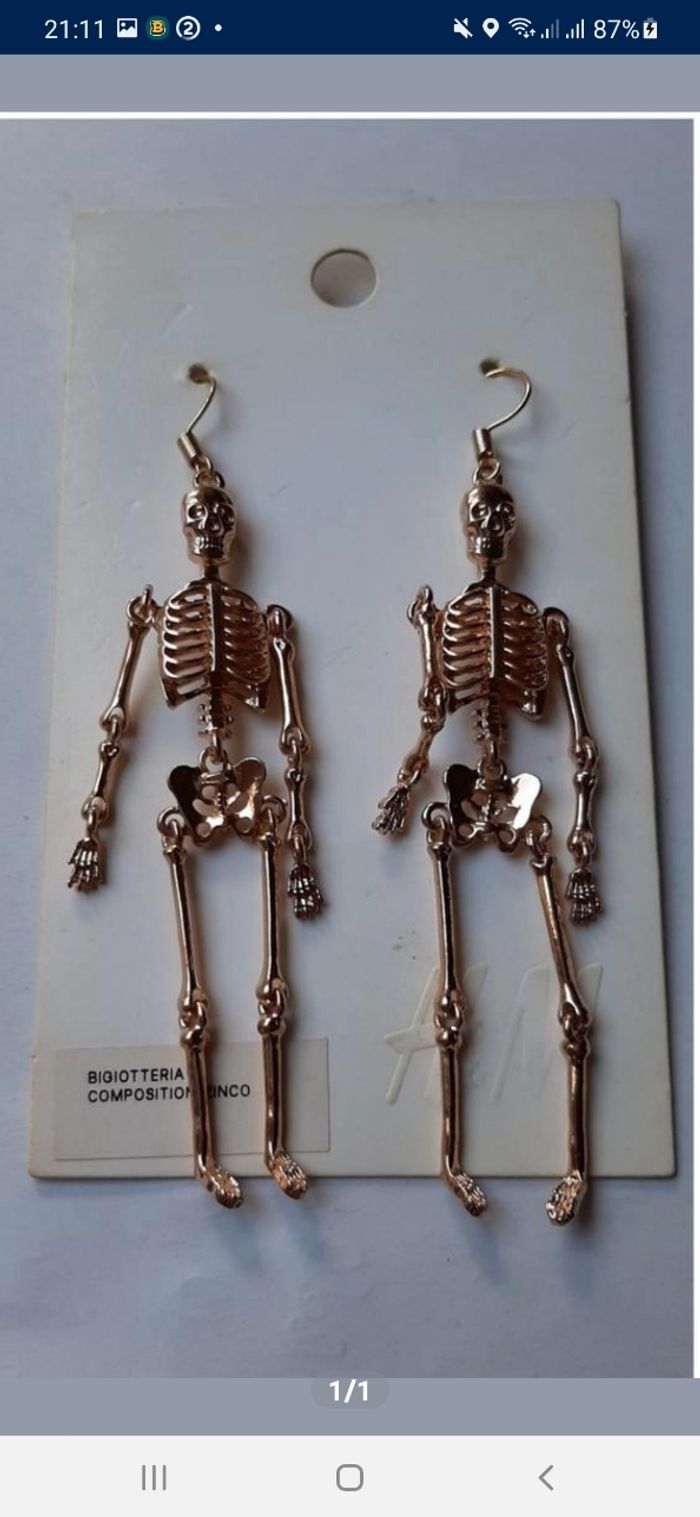 Boucles d'oreilles halloween