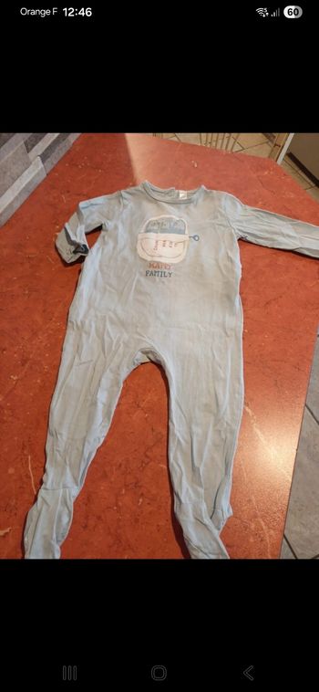 Pyjama bébé taille 12 mois