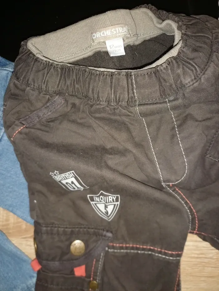 Lot 4 pantalons garçon 12 mois - photo numéro 9